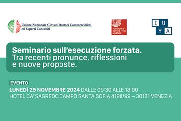 seminario esecuzione venezia novembre 2024