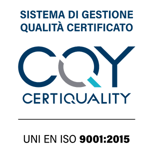 Logo di CertiQuality ISO 9001:2015
